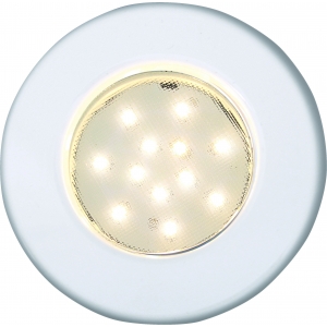Plafonnier Pinto 12 LED montage encastré à collerette large et plate