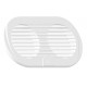 Grille double détachable Polyamide Blanc 255 x 115 mm