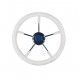 Volant V57 Blanc 5 branches Inox Ø : 350 mm/13,8"