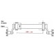 Essieu 500 KG non freiné ALKO EAB 1200 mm en 4x115 mm