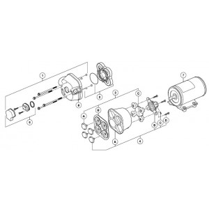 Kit diaphragme groupe d'eau JABSCO Par-Max 1 / 2 / 3 / 4