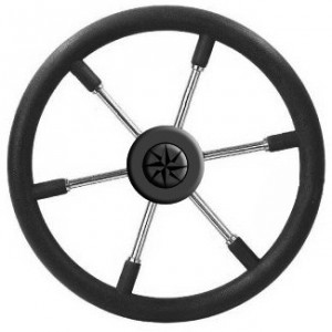 Volant Leader Tanegum inox cerclage noir ø360mm