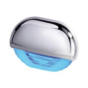 Courtesy light blue / stainless 12/24V QUICK Eyelid Led