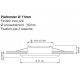Ceiling light o77mm LED QUICK Myriam